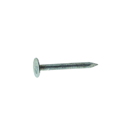 GRIP-RITE Roofing Nail, 1 in L, 2D, Steel, Electro Galvanized Finish, 11 ga 1EGRFG1